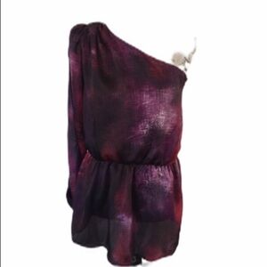𝅺*NWT Bisou Bisou Purple One Shoulder Top/Dres…